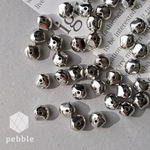 【20pcs】変形 ナゲット アクリル スペーサー CCB シルバー AB-070