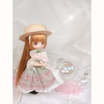 Spring Flower、麦わら帽子【オビツ11 / ob11 / あまむす / お洋服　/ ドール服/ ハンドメイド/ 服/ オビツ11服 / シュガーカップス】