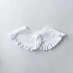 【120-150size】KIDS COLLAR/付け襟 フリル◎cotton white
