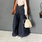 ⭐︎🆕 ⭐︎超ワイドデニムパンツ　インディゴ　リカちゃん服　リカちゃんアウトフィット