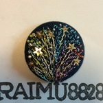 🎆【記念作品】…花火刺繍クルミボタンパート1