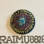 🎆【記念作品】…花火刺繍クルミボタンパート3