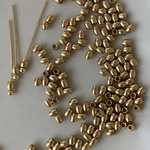 50pcs 真鍮 ゴールド メタルビーズ ニッケルフリー