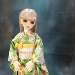 可憐な野菊柄𑁍振袖セット 1点もの 42cm Doll用 bjd SDM