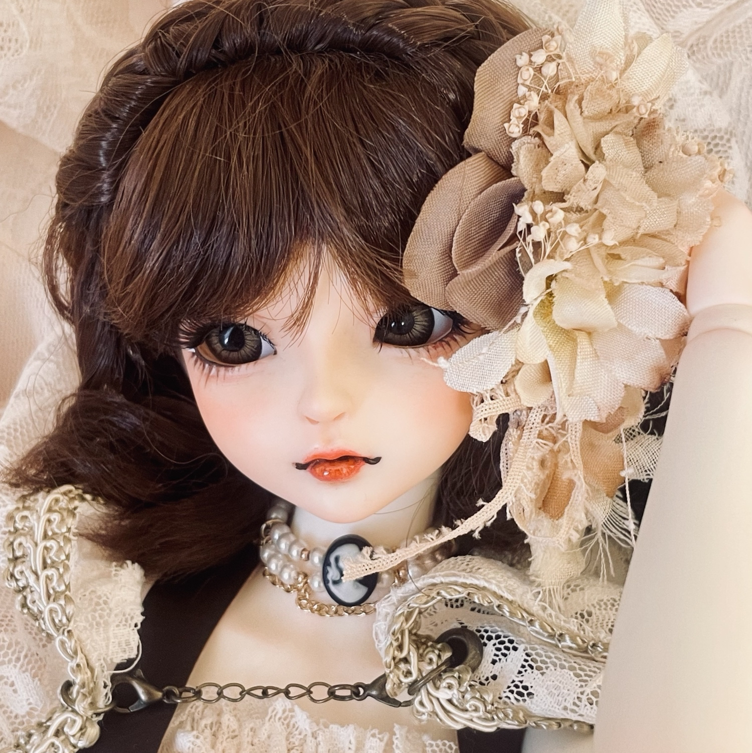 カスタムメイク】春風Delia MYOUDOLL Delia 1/4 カスタムドール ヘッド 
