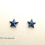 (再販)★ DEUTSCH ACRYL  blue アクリルドイツスターピアス