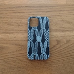 ミナペルホネン pomppia ネイビー 受注作成 minaperhonen iphoneケース スマホケース
