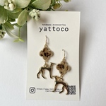 【送料無料】イタグレピアス・イヤリング（フラワー・レオパード）