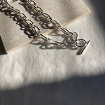 ーsilver925チャンキーチェーンネックレスー　シルバーアクセサリー　silver925 チェーンネックレス　チェーンブレスレット