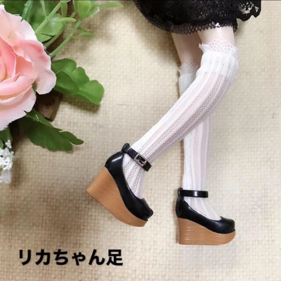 靴下 ニーハイソックス ドール リカちゃん ブライス バービー オビツ