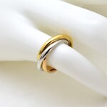*＊大人綺麗3連リング＊*ステンレス　指輪　3連　レディース〈1セット価格〉