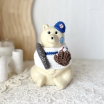 再販⑥しろくま貯金箱 野球⚾︎2点セット ブルー🟦