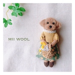 nivea-chan…様専用　トイプードル♡ミニおめかしわんこドールチャーム　リアル可愛い犬のドールチャーム(MII WOOL)