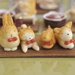 【セミオーダー】いちごジャム飾りのわんこパン/うさこパン