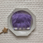 new//もじゃおくん ハンドメイド 移動ポケット パープル