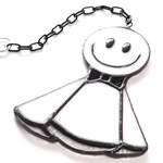 「あした天気になぁ～れ♪」てるてる坊主のステンドグラス・サンキャッチャー