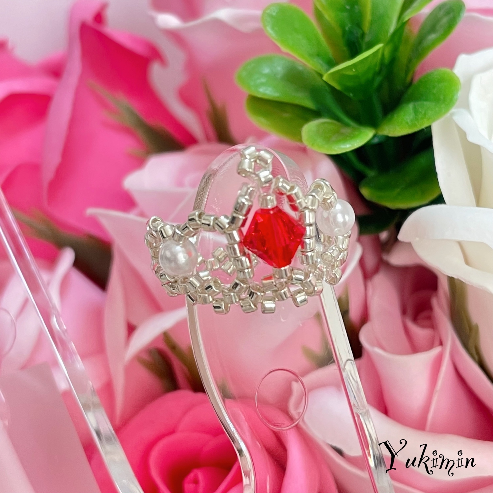 ティアラ風　ラピスラズリ　ダイヤ　リング ティアラ風 ラピスラズリ ダイヤ リング jnr-008_7.jpg