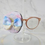 Lサイズ【ハート柄×ゆめかわリボン】アイパッチ