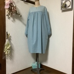 ハーフリネン　ワンピース💕
