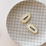 beads flower oval hairpin : : : ビーズフラワーオーバルヘアピン