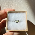 約9号【✖︎サイズ調整不可】《silver925》sparkling opal ring ❁
