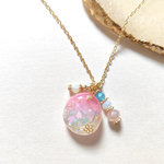 【ネックレス】シャリシャリDrop〜桜 SAKURA〜　レジン