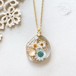 【訳あり価格】-dry flower bouquet-② レジンネックレス