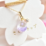 花筵のminiminiネックレス〜バイオレット〜