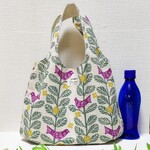 ふっくらバッグ  ダーツトートバッグ　布 バッグ　ミニバック　ベージュ　北欧     
