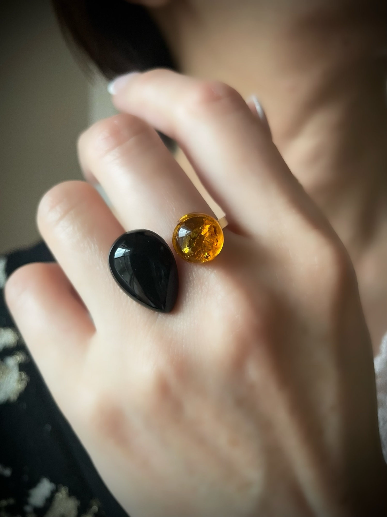 天然石 リング 高品質アンバー 琥珀 白蜜蝋 ヴィンテージ 天然石 リング 高品質アンバー 琥珀 白蜜蝋 ヴィンテージ