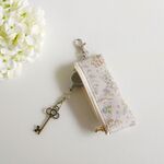 ブラブラしない♪リールキーケース*リバティEttaカームグレイ