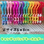No.208B キャンディバッグ キーホルダー セット レトロ お花 カラフル