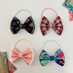 可愛い柄畳縁のリボンヘアゴム