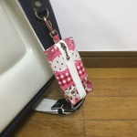 ランドセル用キーケース☆花柄 赤