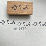 スタンプ　No. 6560 音符