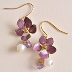 ちいさなスミレのピアス&イヤリング