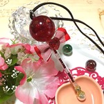 ロリポップ♡ストロベリーペンダント(クリアチューブver)