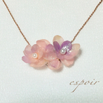 ブリザード 紫陽花 ネックレス