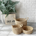 受注制作→シーグラス風バスケットセット