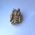 ひょうきんフクロウブローチ