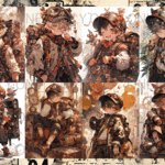 デザインペーパー　STEAMPUNK BOY コラージュシート