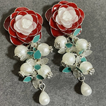 【8850円→5850円】リニューアル✨️薔薇 🌹成人式 ピアス イヤリング