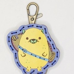 にゃモン　レザーキーホルダー　ご当地キャラクター　尾道市　鉄道広告　4月10日21時より販売　ラベンダー3