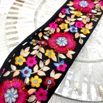 [50cm] 1063D・インド刺繍リボン　ファブリック