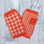 千鳥格子の指なし手袋