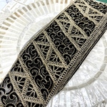 お値下げ[50cm] 1066・インド刺繍リボン　チュール