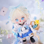 20cmぬいぐるみ 白髪の少女 かわいい キラキラの目 童話 アイリスちゃん ぬいぐるみ 