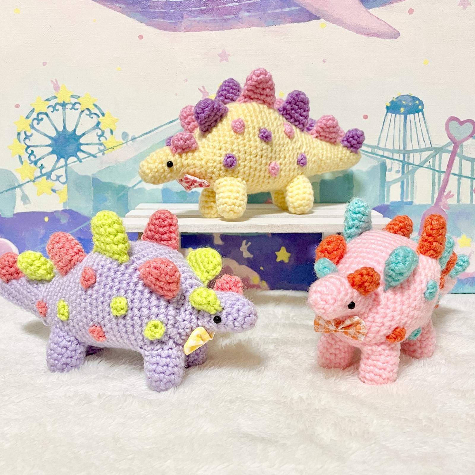 カラフルドットステゴサウルスちゃん
