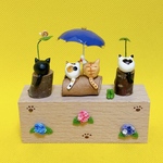 紫陽花とねこ