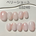  【現品】水滴×春の淡色ネイル